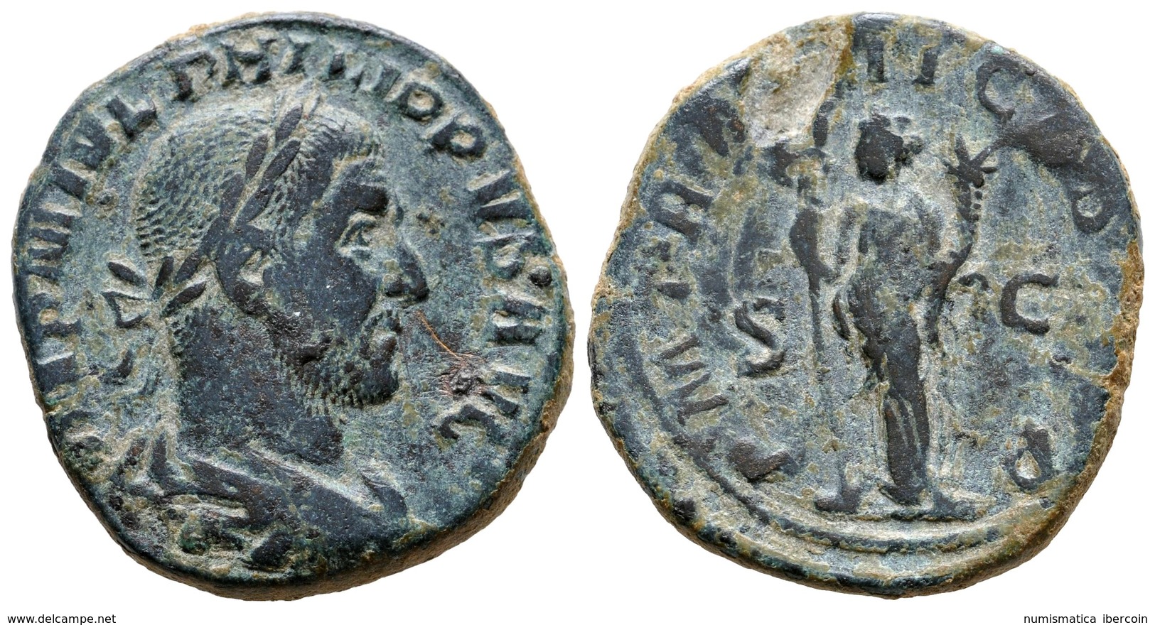 295 FILIPO I. Sestercio. 246 D.C. Roma. A/ Busto Laureado Y Drapeado Con Coraza A Derecha. IMP M IVL PHILIPPVS AVG. R/ F - Republic (280 BC To 27 BC)