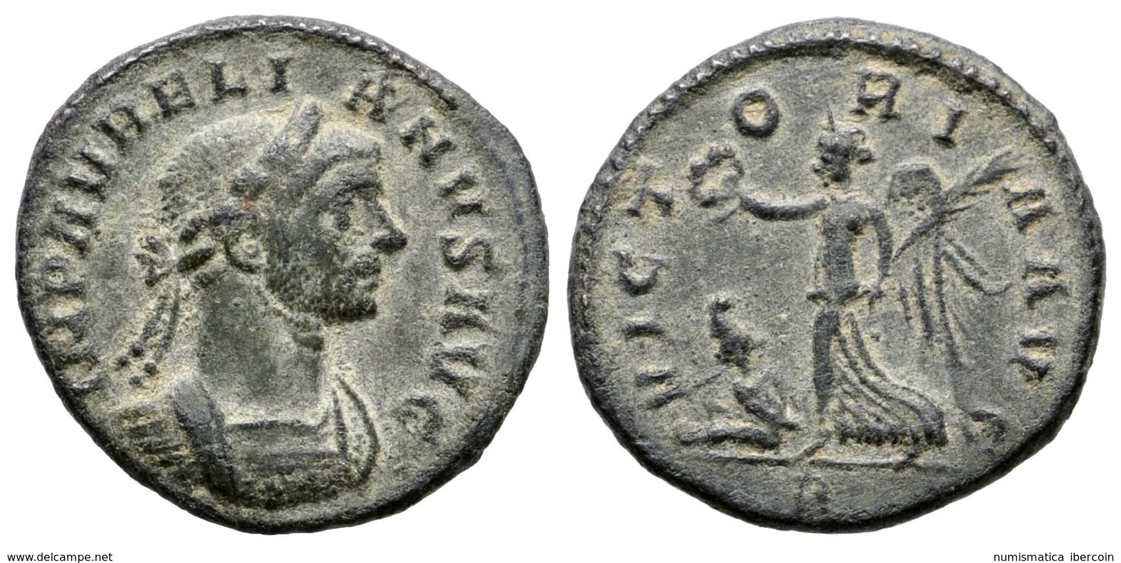 310 AURELIANO. Denario. 270-275 D.C. Roma. A/ Busto Laureado Con Coraza A Derecha. IMP AVRELIANVS AVG. R/ Victoria Avanz - Republiek (280 BC Tot 27 BC)