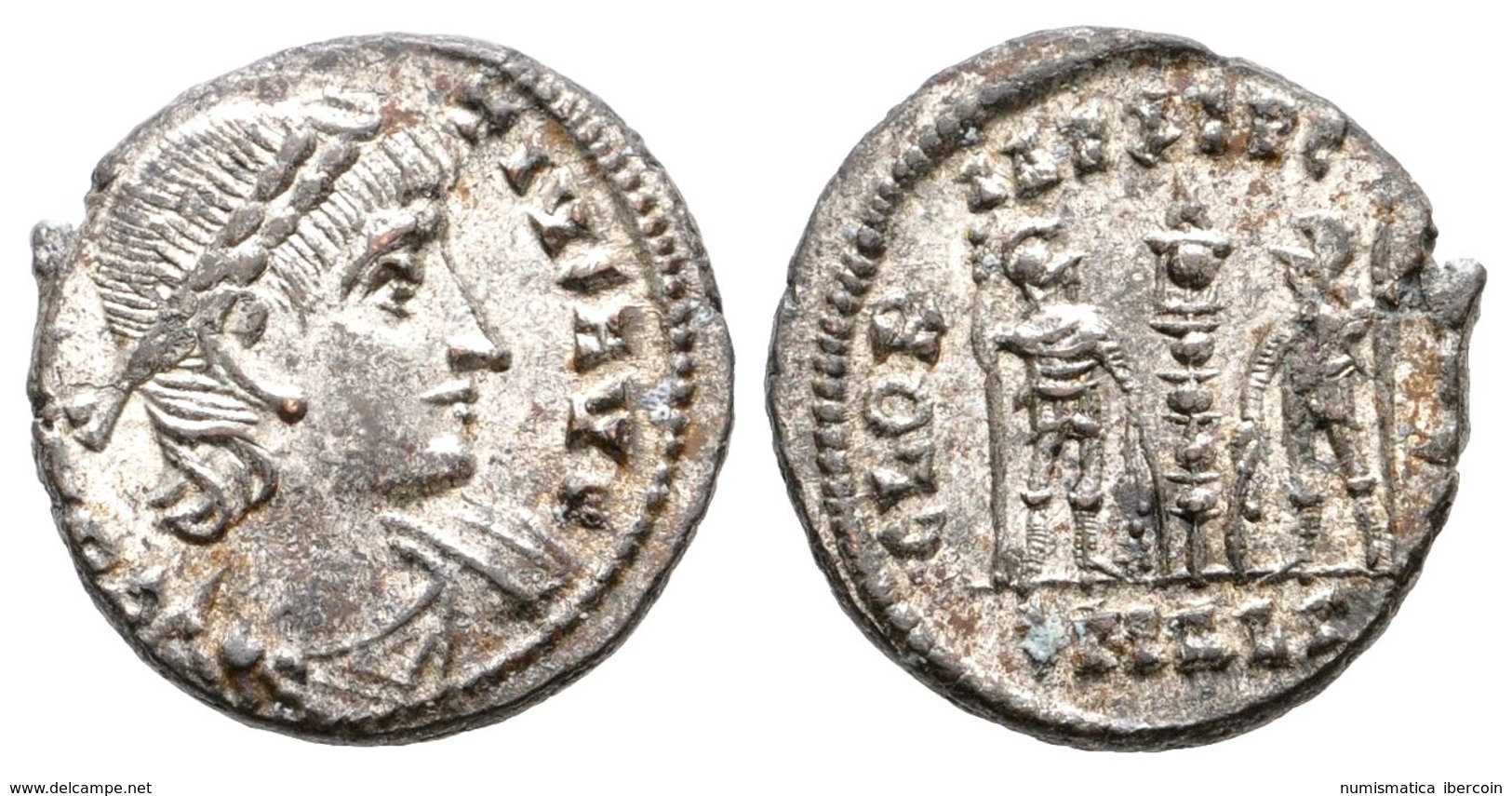 344 CONSTANS I. Follis. 337-350 D.C. Alexandria, 1ª Oficina. A/ Busto Con Diadema, Drapeado Y Con Coraza A Derecha. CONS - Republiek (280 BC Tot 27 BC)