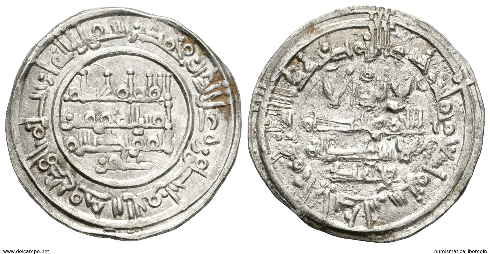 373 CALIFATO DE CORDOBA. Hisham II. Dirham. 390H. Al-Andalus. V-545. Ar. 3,26g. MBC+. - Otros & Sin Clasificación