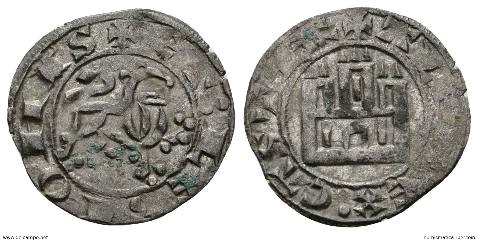 413 ALFONSO X. Maravedí Prieto. (1252-1284). Sin Marca De Ceca. AB 276. Ve. 0,77g. MBC+. - Otros & Sin Clasificación