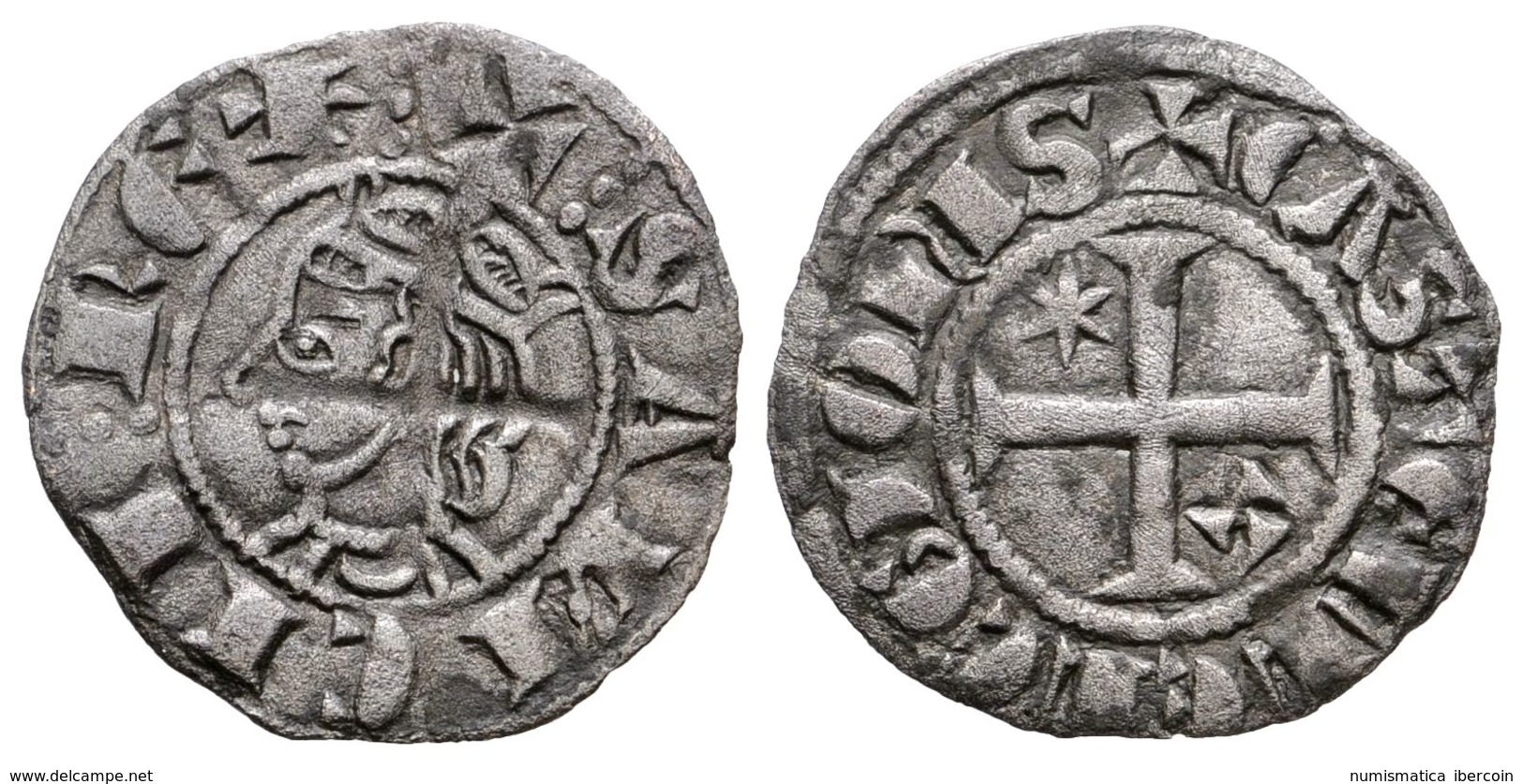 417 SANCHO IV. Miaja Coronada. (1284-1295). Toledo. AB. 314. Ve. 0,59g. MBC+. - Sonstige & Ohne Zuordnung