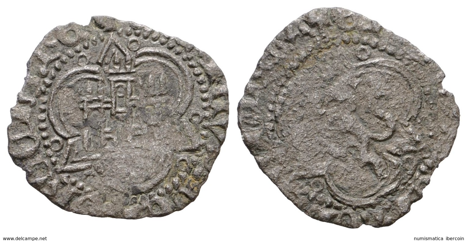 434 ENRIQUE IV. 1/2 Blanca. (1454-1574). Córdoba. AB 826. Ve. 0,59g. BC-/MBC-. - Sonstige & Ohne Zuordnung