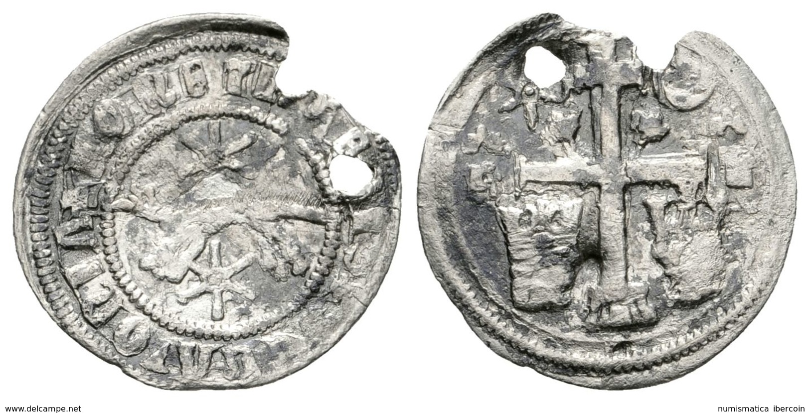 807 ESLOVENIA Y CROACIA. Stephan IV. Denario. (1270-1272). Zagreb. Rengjeo 118 Var. (legend); D&D 10.1.1. Ar. 0,57g. Dos - Altri & Non Classificati