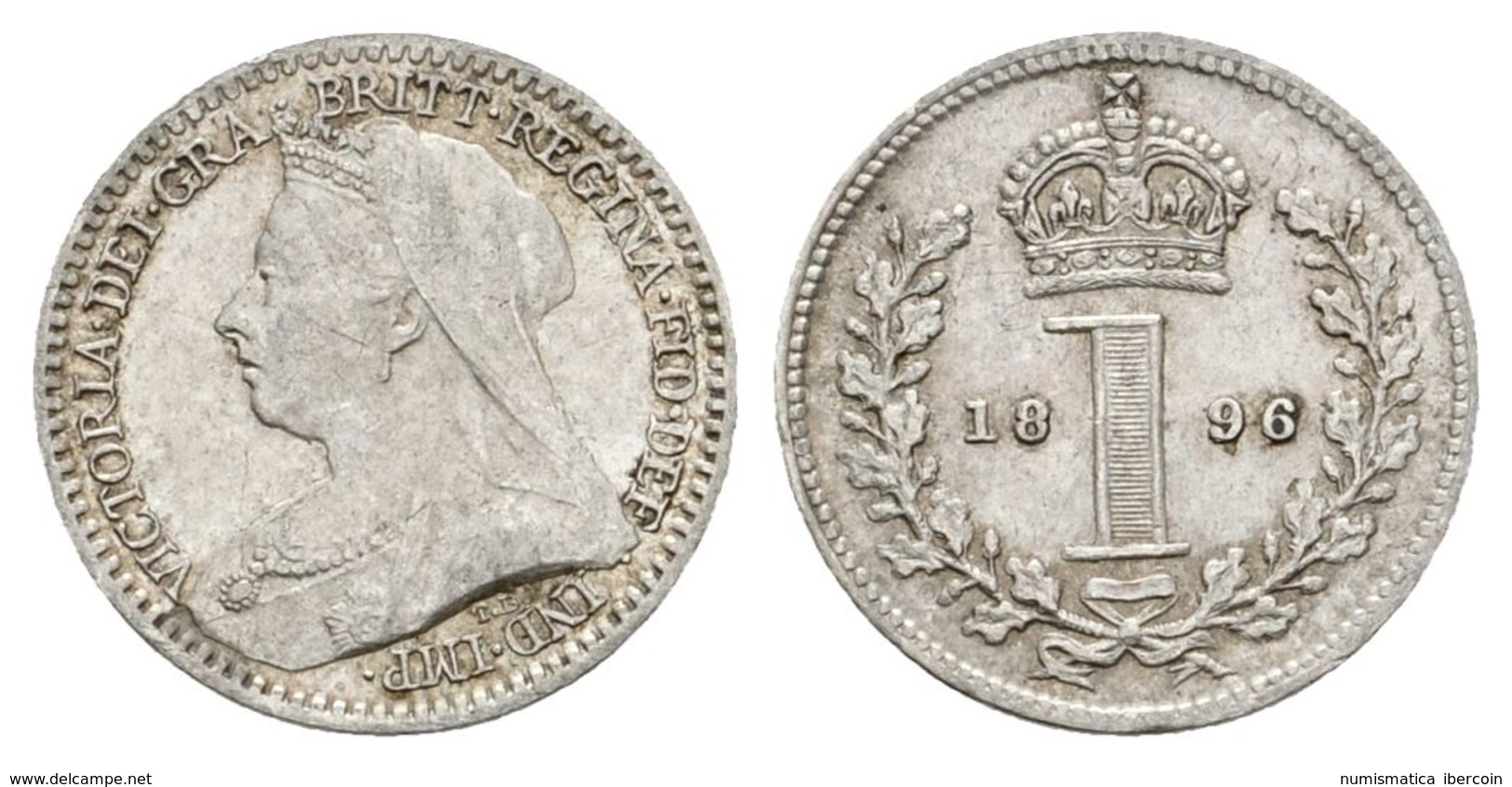 838 GRAN BRETAÑA. 1 Penny. 1896. Km#775. Ar. 0,48g. EBC. - Otros & Sin Clasificación