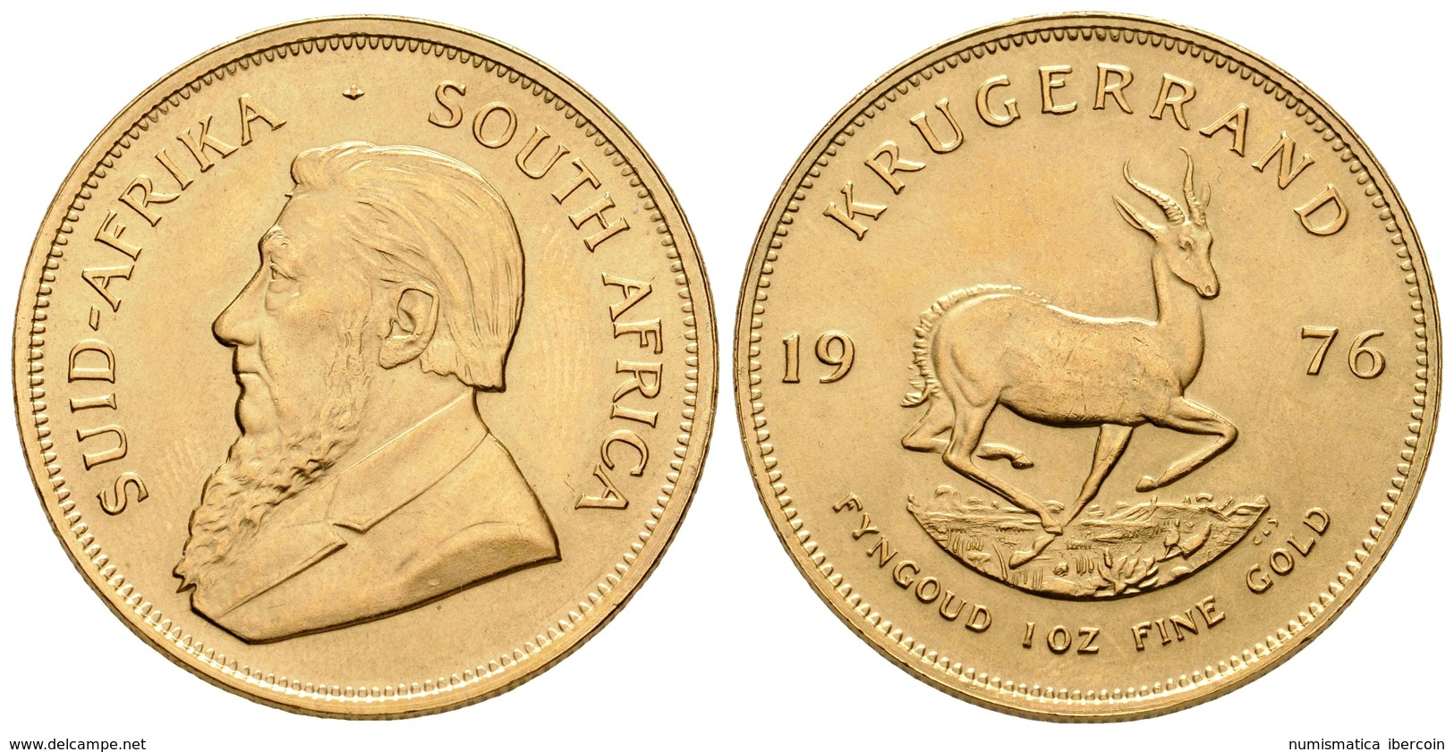 874 SUDAFRICA. Krugerrand. 1976. Km#73. Au. 33,95g. EBC. - Sonstige & Ohne Zuordnung