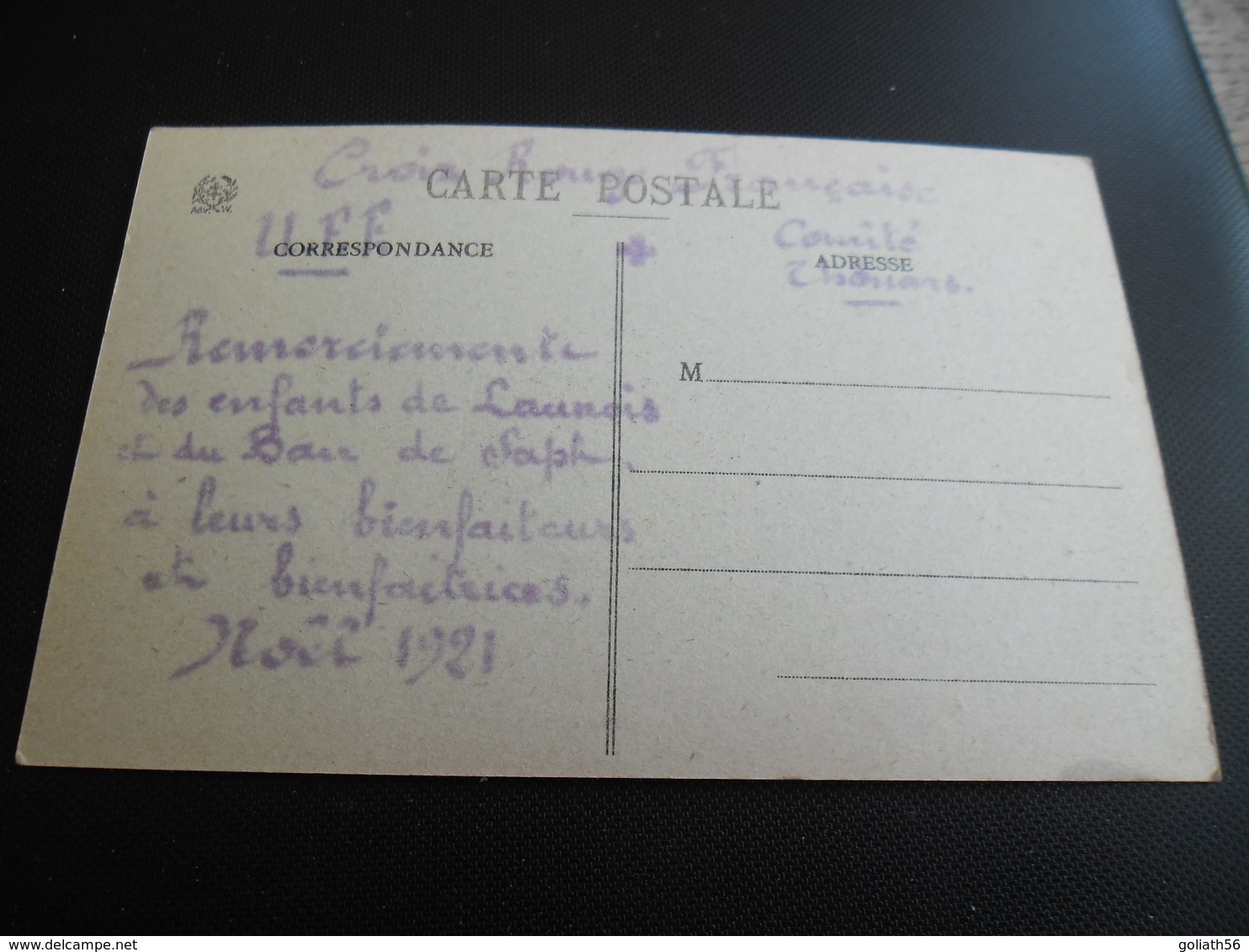 CPA A Nayemont Dans Les Vosges - écrite Par La Croix Rouge, Carte Animée - Daté Noël 1921 - N°5874 - Autres & Non Classés