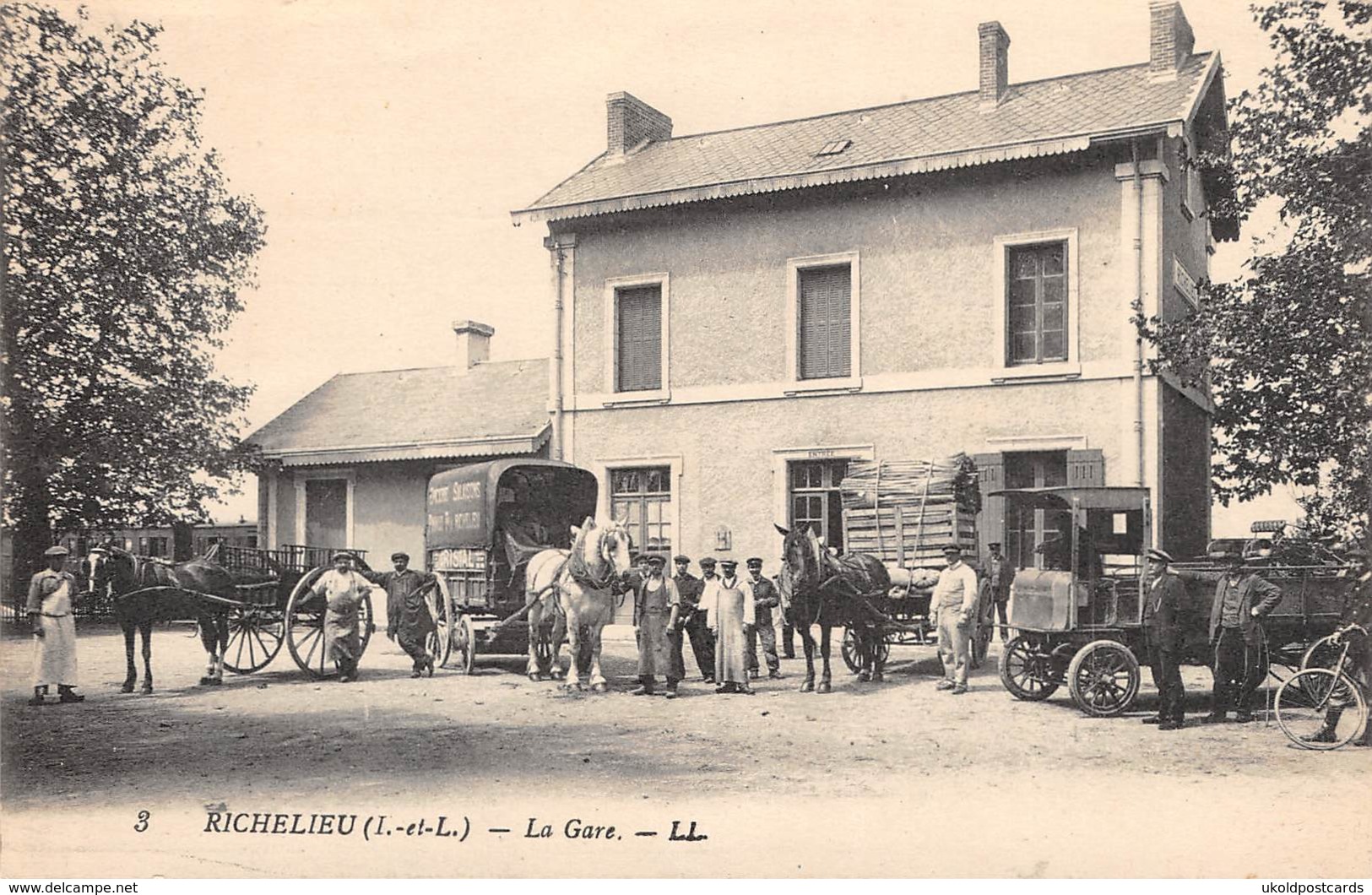 CPA - 37, RICHELIEU - La Gare - LL - Altri & Non Classificati