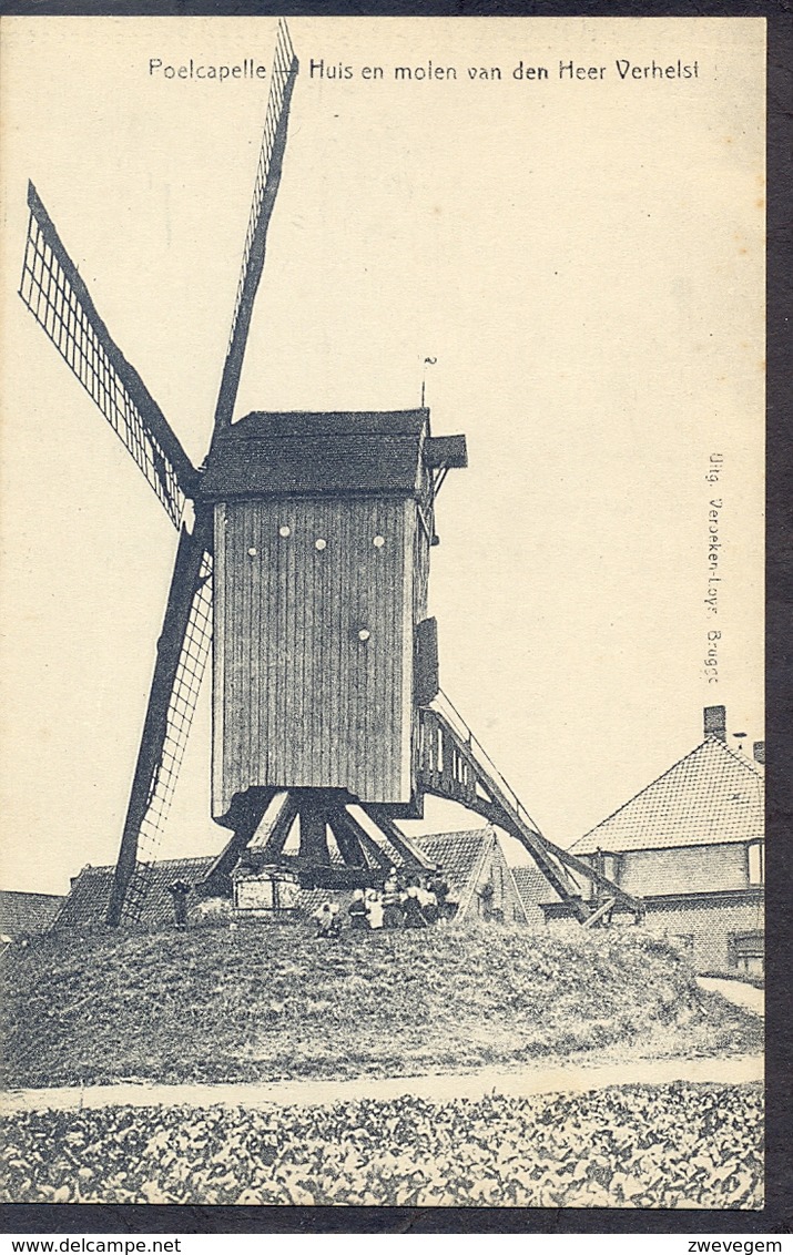 POELCAPELLE - Huis En Molen Van Den Heer Verhelst - Langemark-Poelkapelle