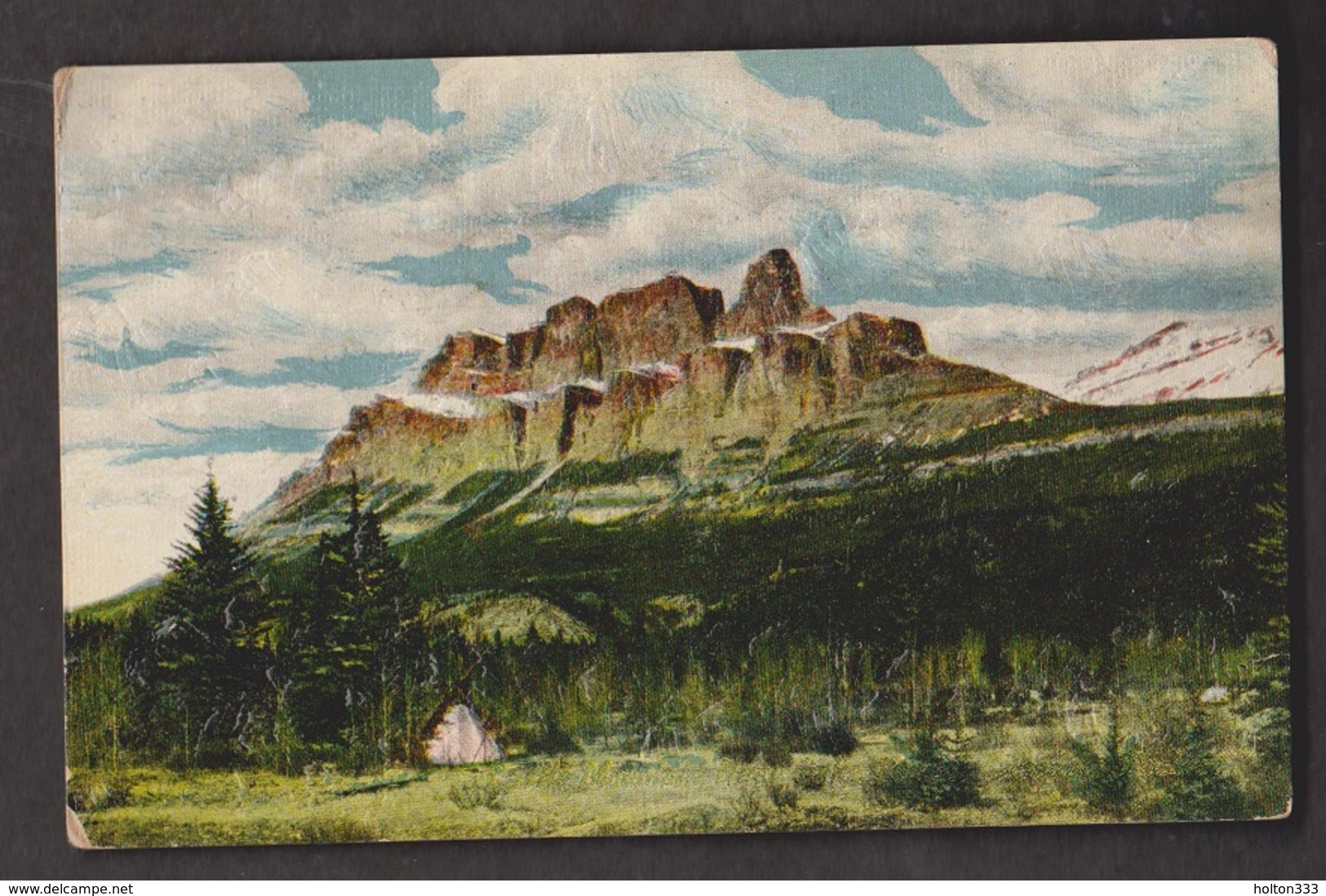 Castle Mountain Near Lake Louise, Alberta - Unused C1915 - Some Wear - Lake Louise