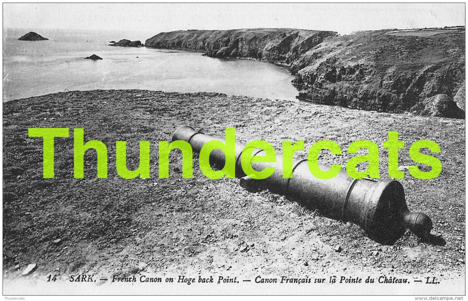 CPA SARK LL FRENCH CANON ON HOGE BACK POINT - Sark