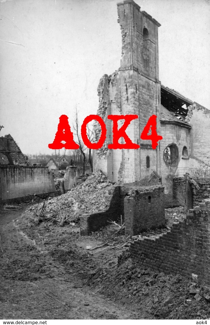 62 FICHEUX Eglise Ruine Boiry LIR 77 1916 Occupation Allemande 1916 Nordfrankreich Arras Blairville - Sonstige & Ohne Zuordnung