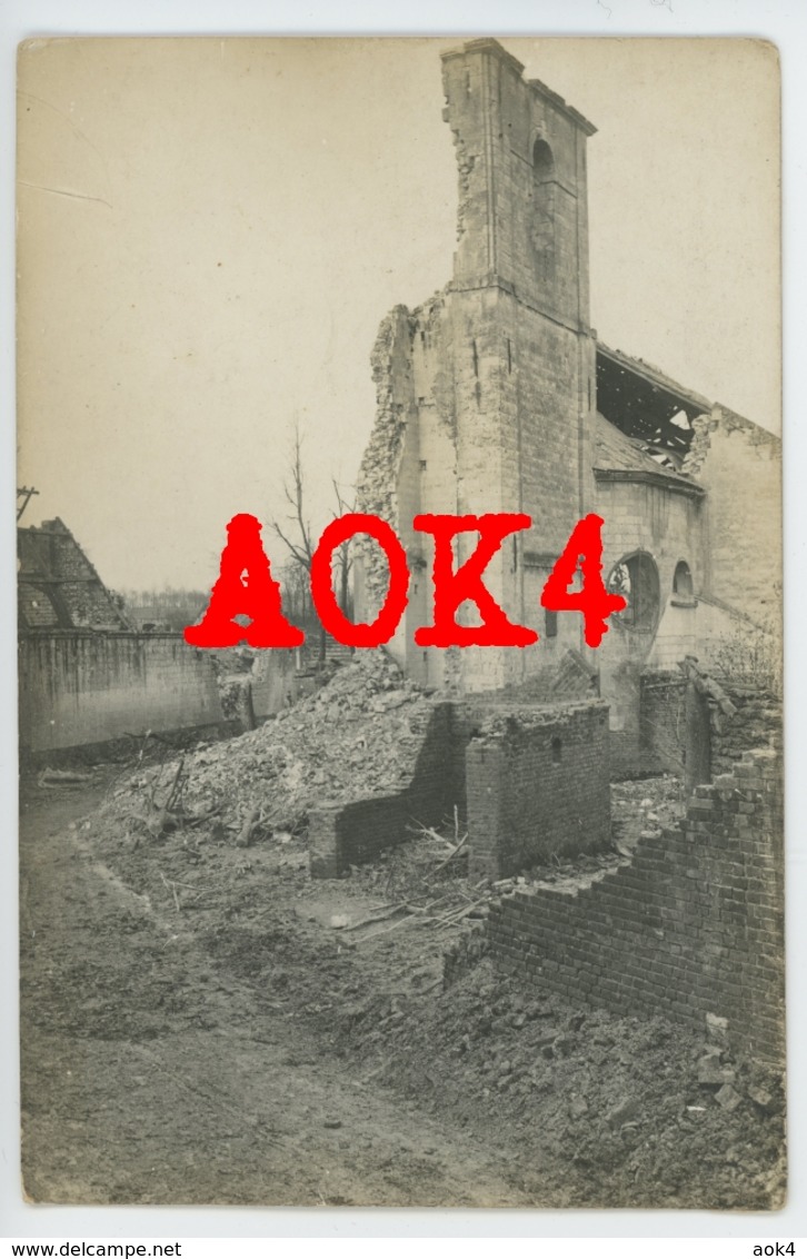 62 FICHEUX Eglise Ruine Boiry LIR 77 1916 Occupation Allemande 1916 Nordfrankreich Arras Blairville - Sonstige Gemeinden