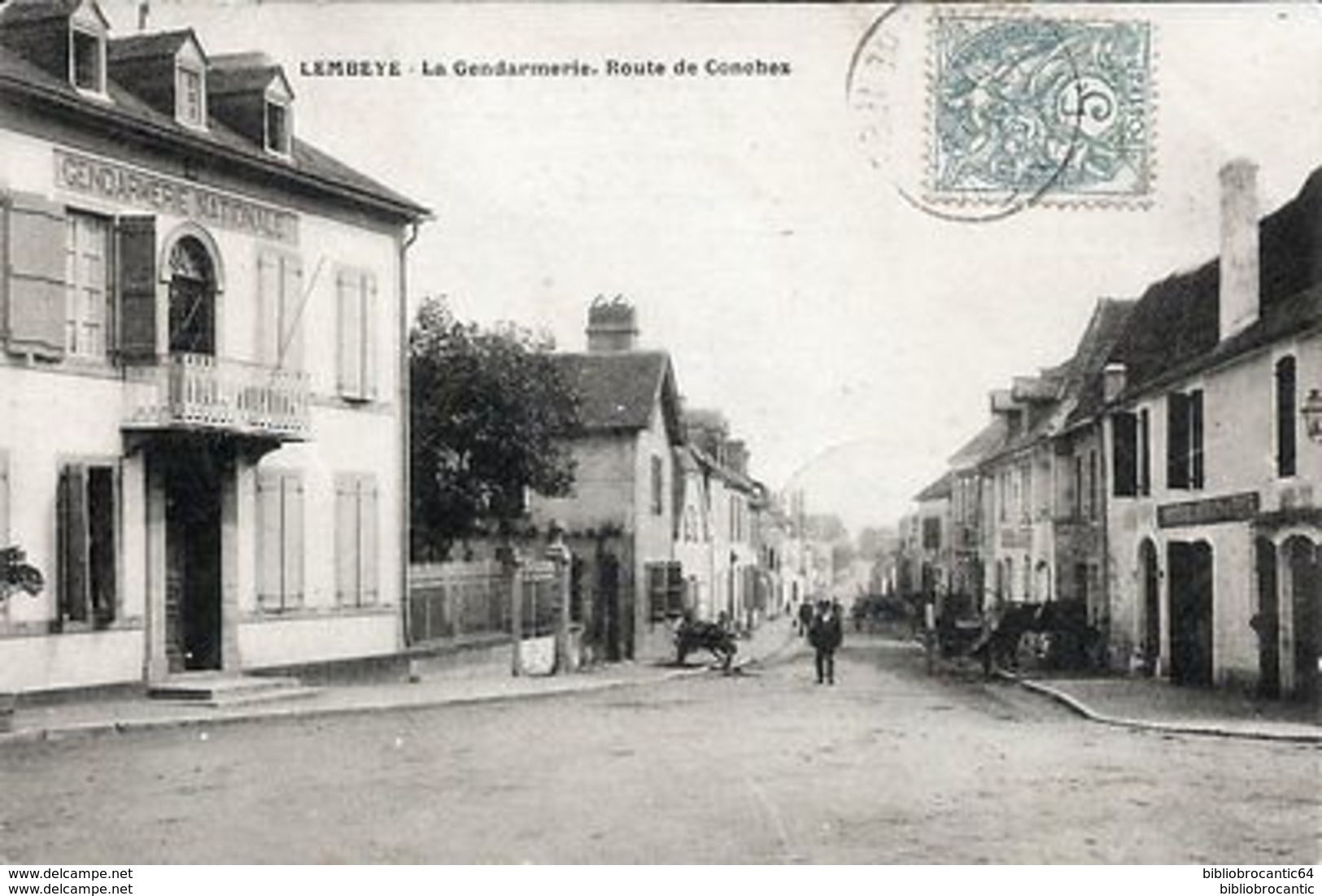 D64 - < LEMBEYE  < Vue Animée - LA GENDARMERIE - ROUTE DE CONCHEZ - Lembeye