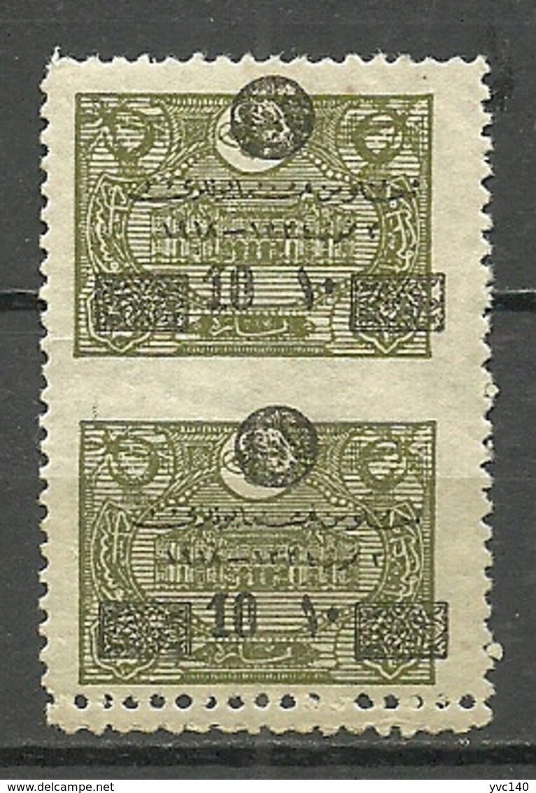 Turkey; 1919 The Accession To The Throne Of Sultan Mohammed VI. ERROR "Partially Imperf.&Double Perf." - Nuovi