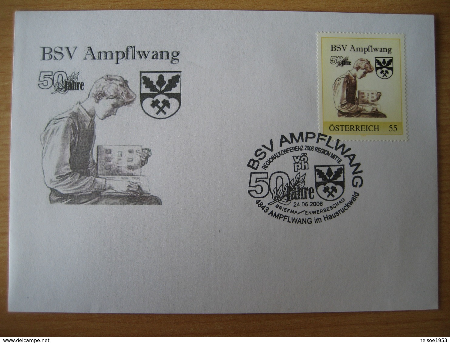 Österreich Pers.BM- 50 Jahre BSV Ampflwang - Timbres Personnalisés