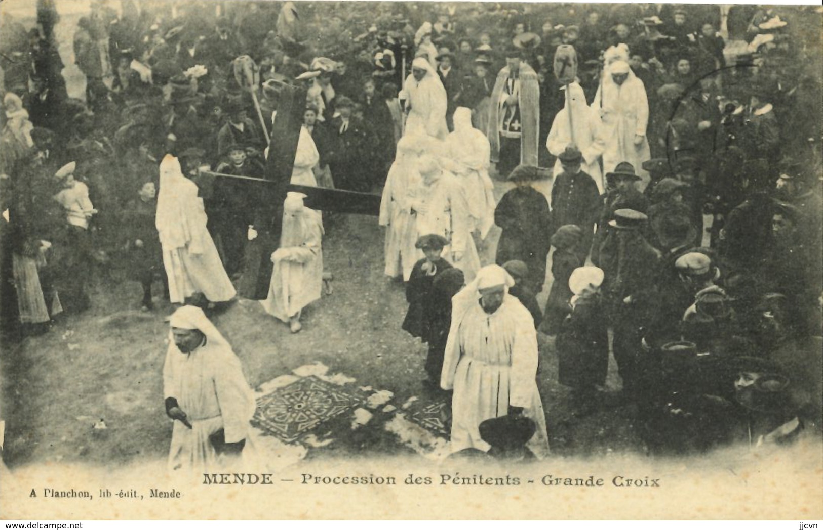 48 - Mende - Procession Des Pénitents - Grande Croix - Mende