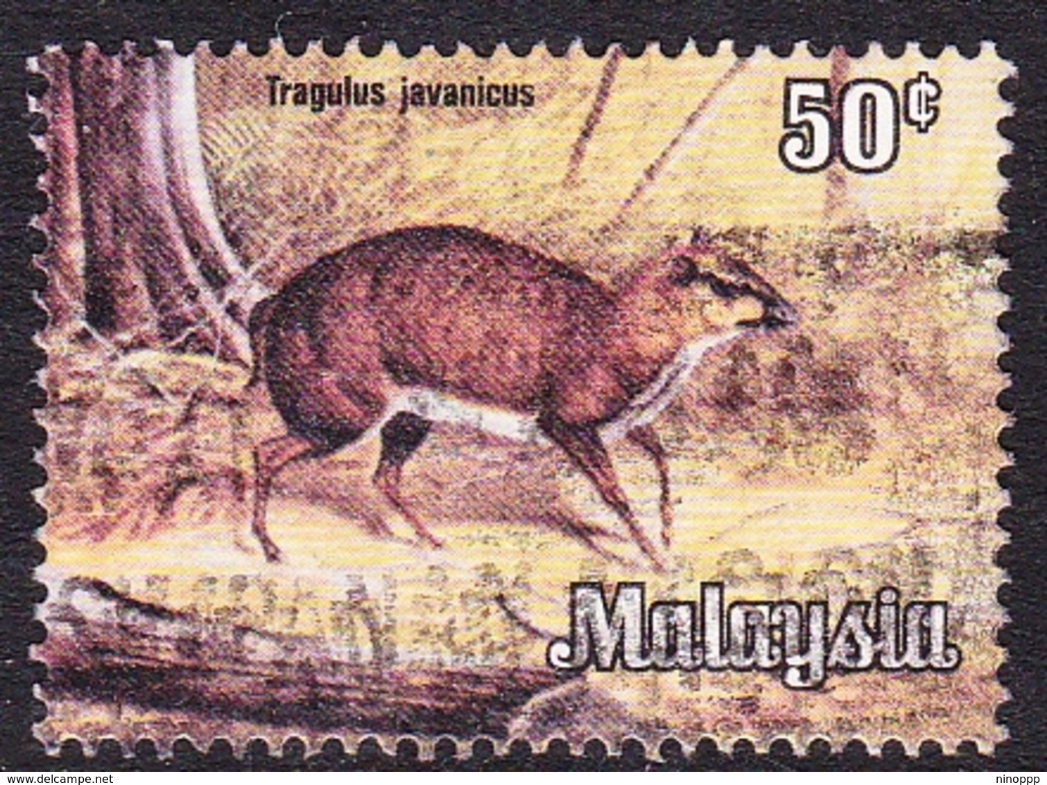 Malaysia SG 192 1979 Wildlife, 50c Lesser Malay Chevrotain, Used - Malaysia (1964-...)