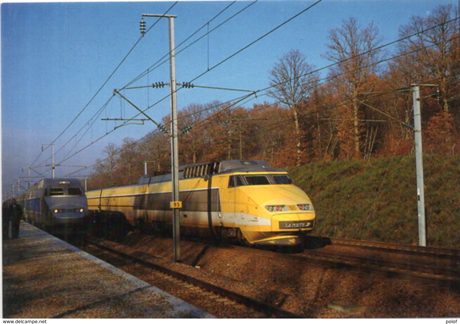 Le TGV Sous Toutes Ses Coutures - Passage D' Un TGV Postal Au PRS De VAUMORT.   (106987) - Trenes