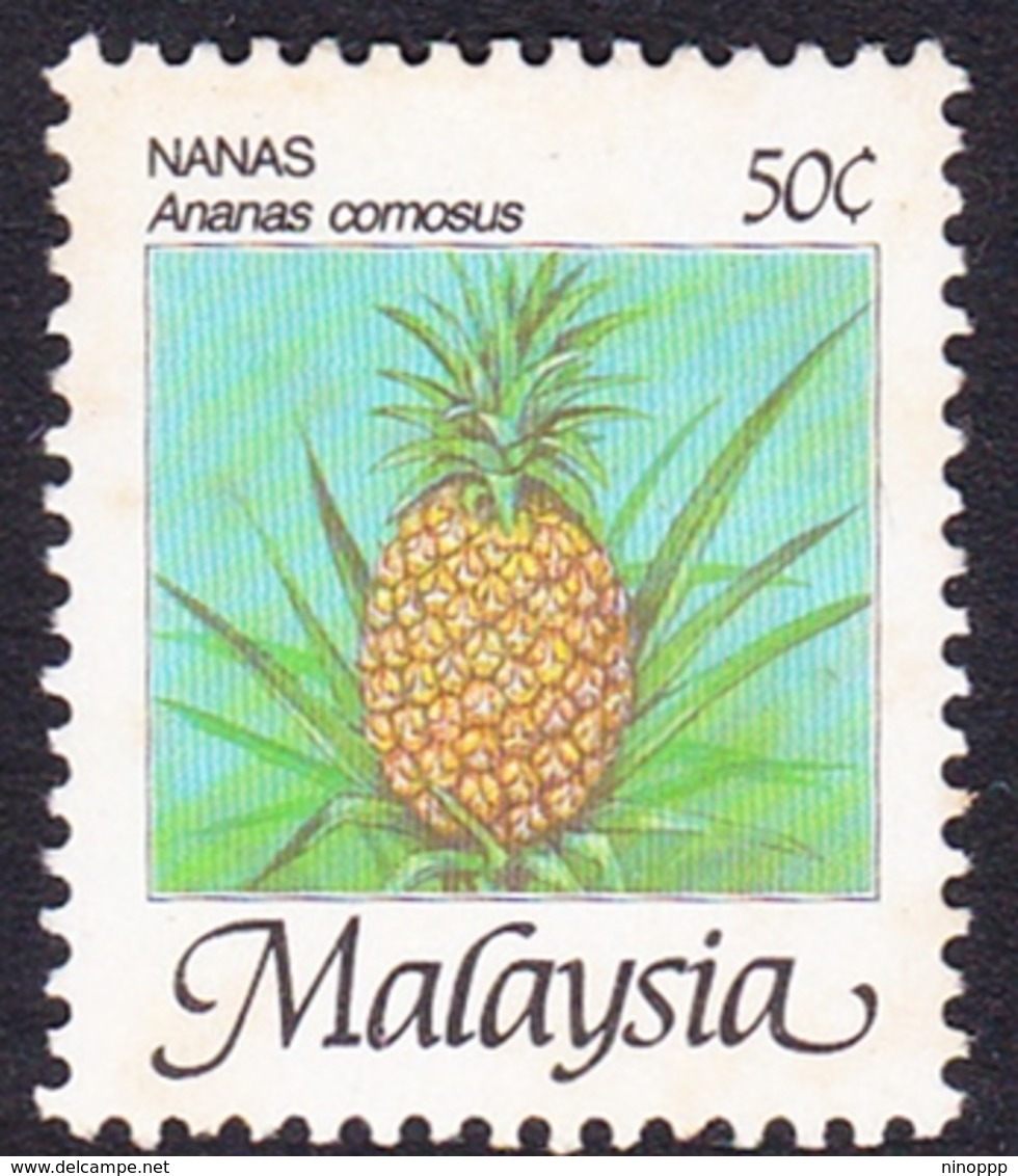 Malaysia SG 345 1986 Fruits, 50c Pineapple, Mint Never Hinged - Malaysia (1964-...)