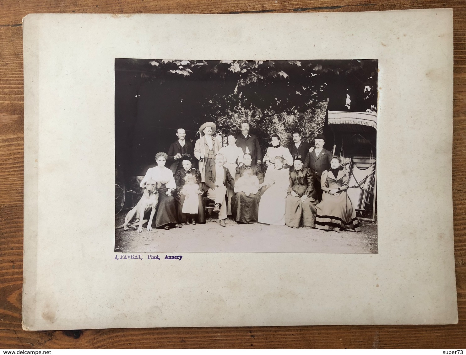 Photo D'une Belle Famille Bourgeoise élégante Avant 1900 Par Favrat à Annecy - Anciennes (Av. 1900)