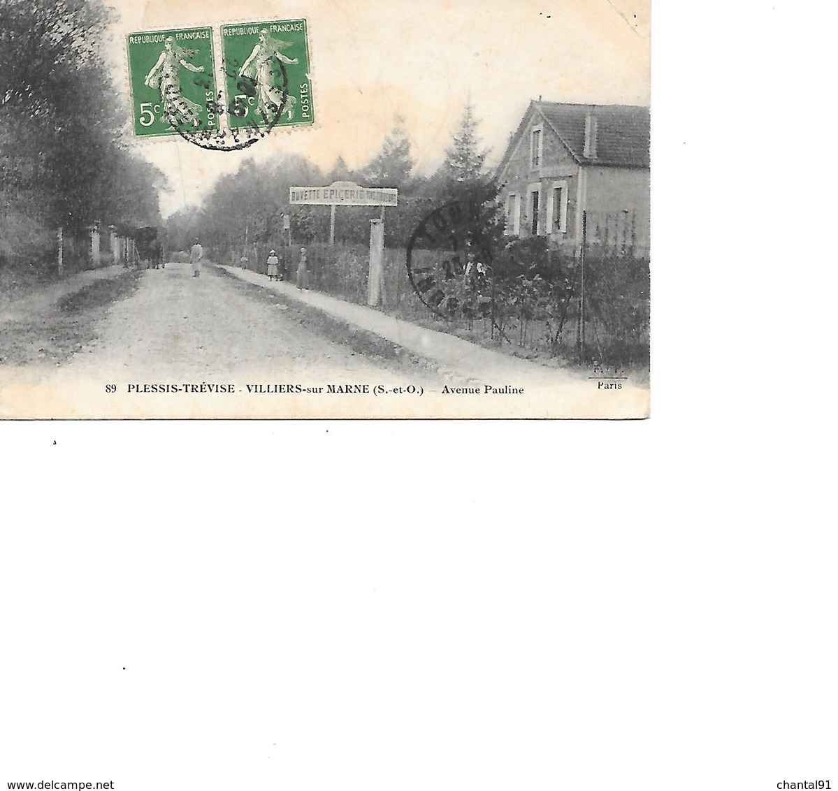 CARTE POSTALE 94 LE PLESSIS TREVISE AVENUE PAULINE VOYAGEE - Le Plessis Trevise