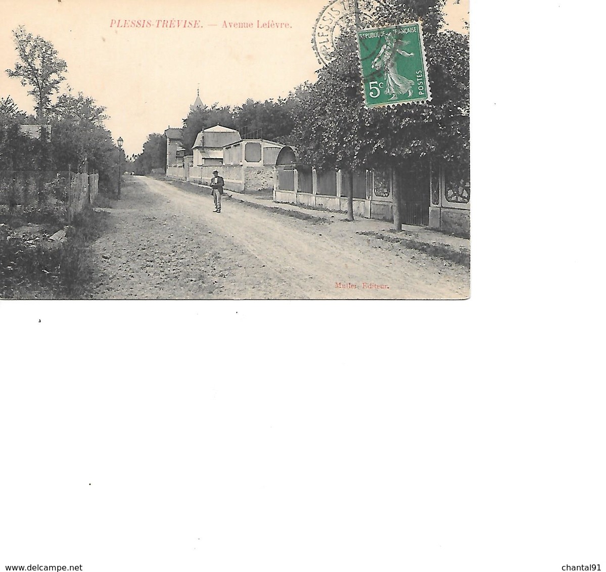 CARTE POSTALE 94 LE PLESSIS TREVISE AVENUE LEFEVRE VOYAGEE - Le Plessis Trevise