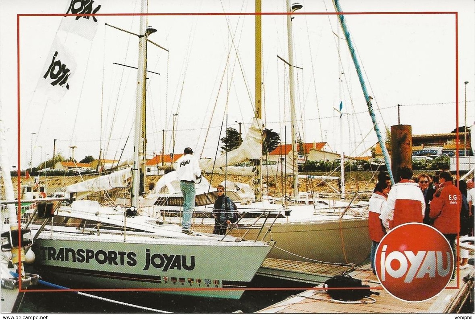 CARTE POSTALE -TRANSPORTS JOYAU - VENDEE GLOBE JUIN 1998 - TIRAGE 500 EXEMPLAIRES - Pubblicitari