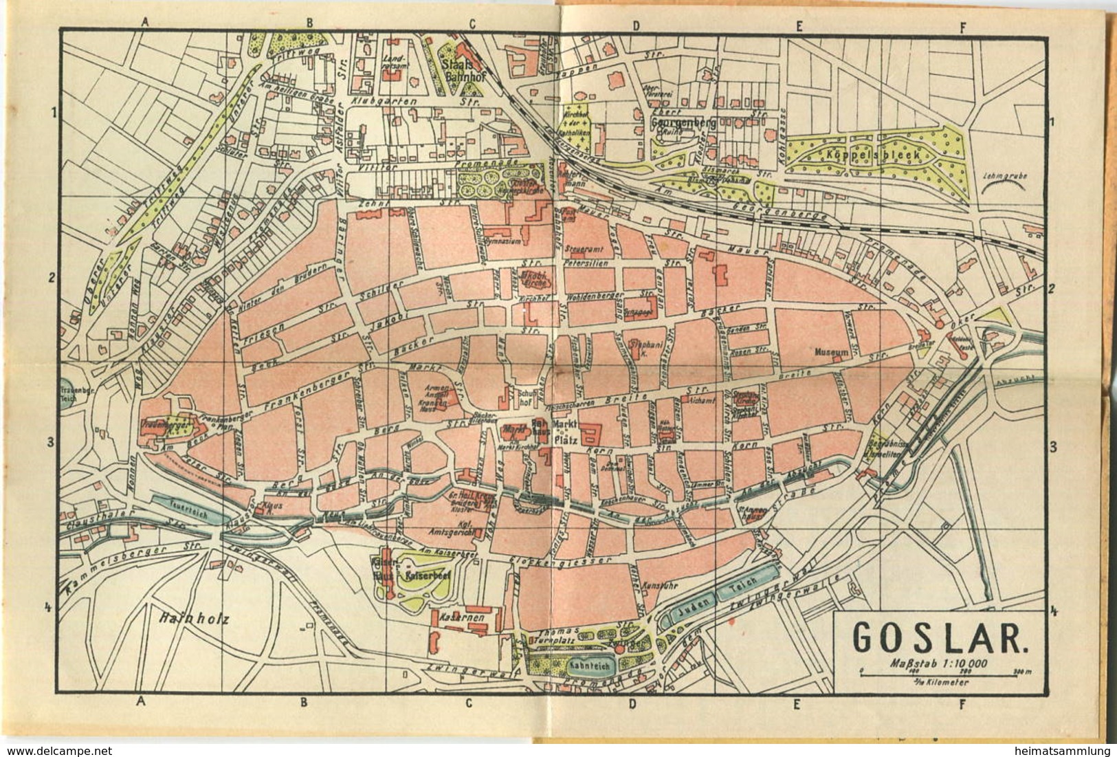 Miniatur-Bibliothek Nr. 931 - Reiseführer Goslar Mit Einem Plan - 8cm X 12cm - 32 Seiten Ca. 1910 - Verlag Für Kunst Und - Andere & Zonder Classificatie