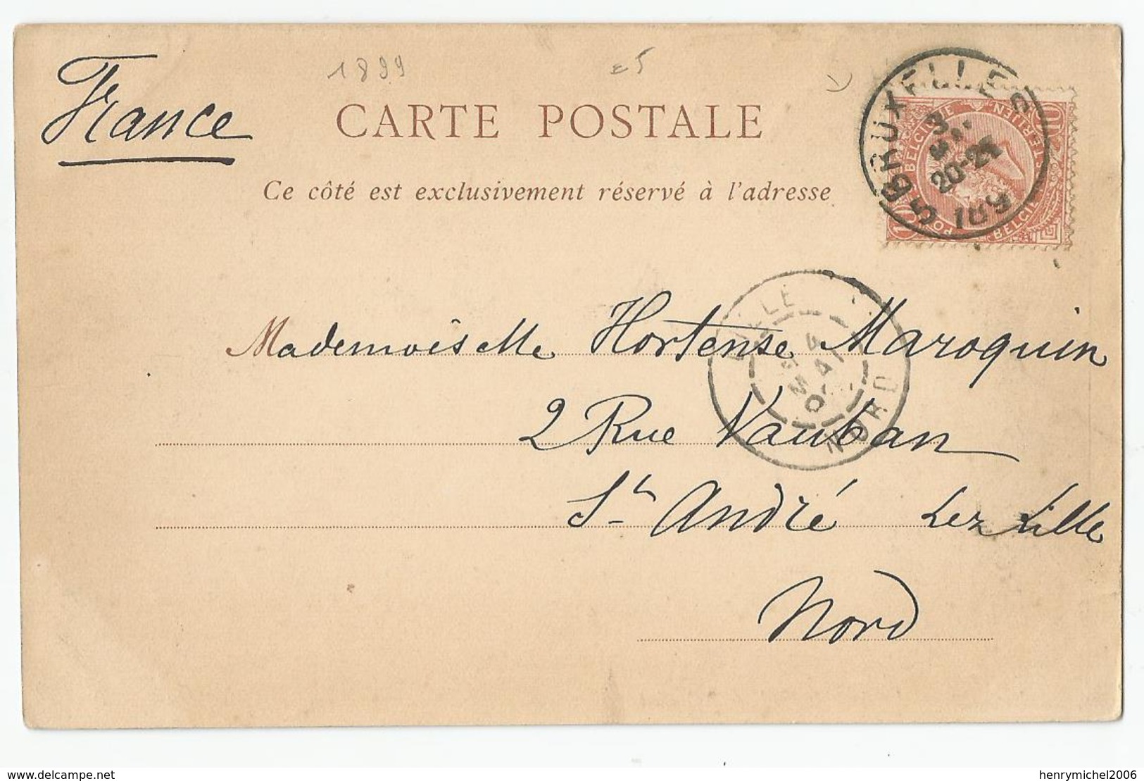 Belgique Bruxelles Cachet 1899 Avant 1900 - Bauwerke, Gebäude