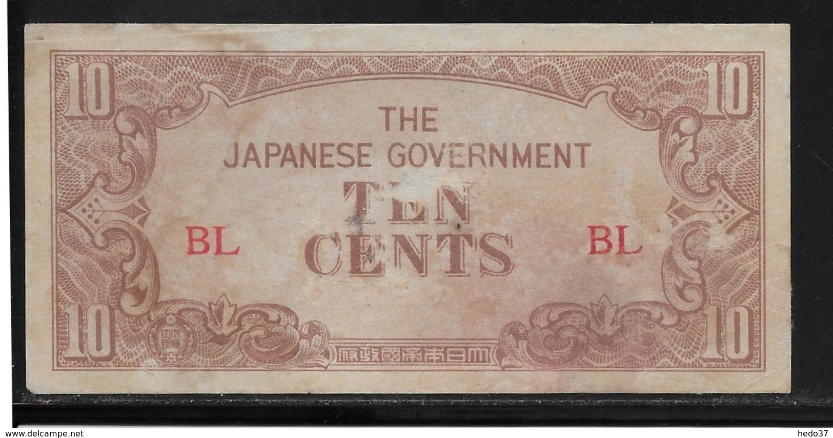 Japon - Japanese Governement - 10 Cents - B/TB - Japón