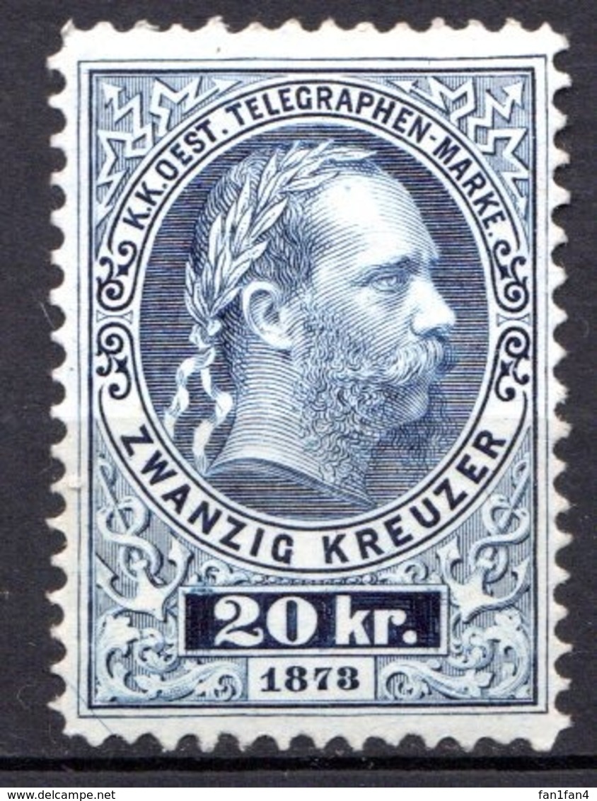 AUTRICHE - (Empire) - 1874-76 - Timbre Télégraphe - N° 10 -  20 K. Bleu - (Effigie De François-Joseph 1er) - Unused Stamps