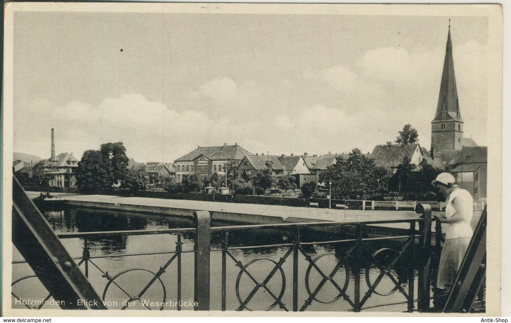Holzminden V. 1963  Teil-Stadt-Ansicht  (388) - Holzminden
