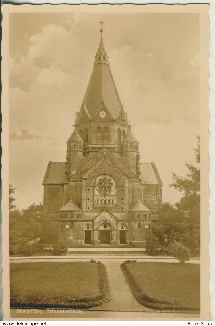 Riesa V. 1935  Trinitatiskirche  (391) - Riesa