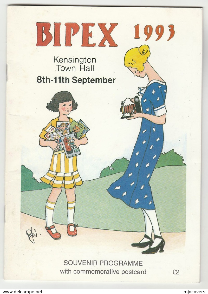 1993 BIPEX  SOUVENIR PROGRAMME Kensington Town Hall Postcard Exhibition Booklet - Books & Catalogs