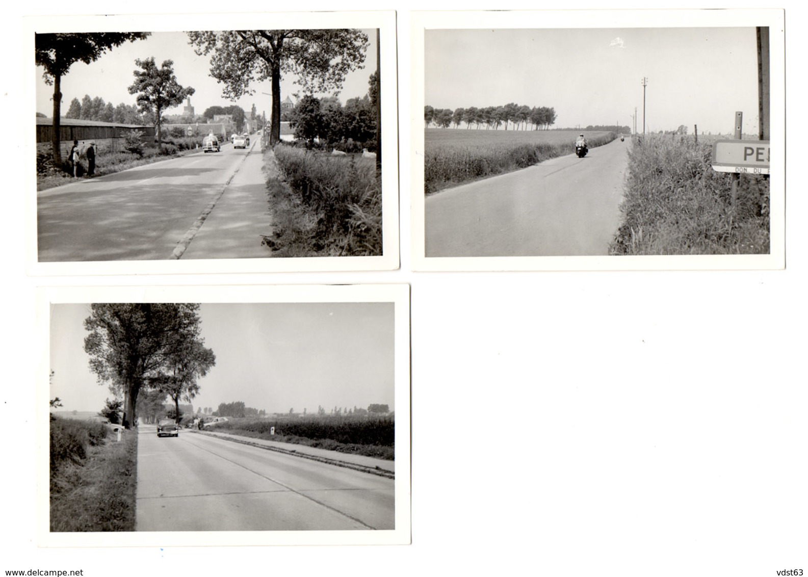 7 X PERWEZ Passage TOUR DE FRANCE 1969 - 2e étape Caravane Publicitaire Motards - Orbais Thorembais - Photos Photo - Perwez