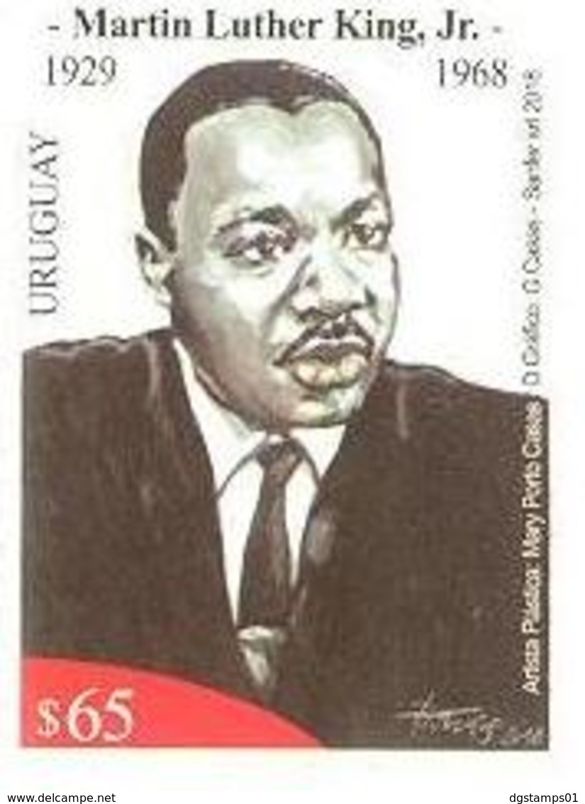 Uruguay 2018 ** SELLO 50 Años Asesinato De Martin Luther King Jr. - Martin Luther King