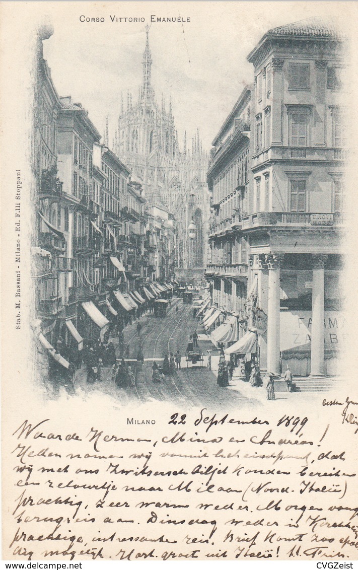 Milano - Corso Vittorio Emanuele (1899!) - Milano (Milan)