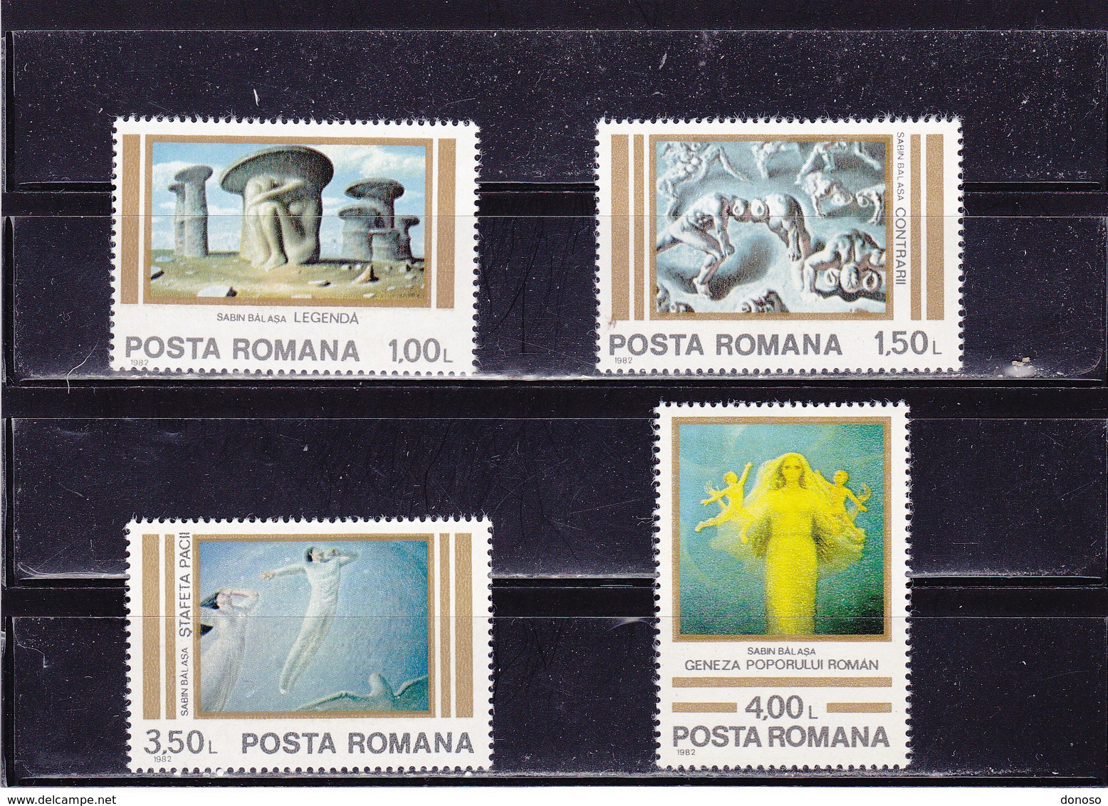 ROUMANIE 1982 ARTS Yvert 3400-3403 NEUF** MNH - Neufs