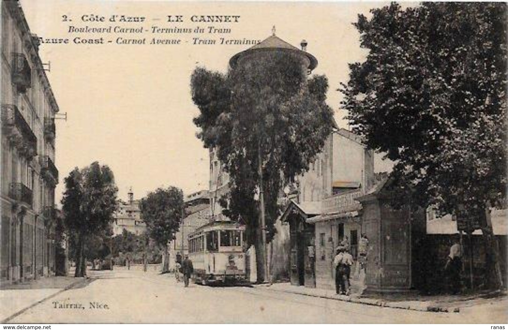 CPA Alpes Maritimes Le Cannet Tramway Non Circulé - Le Cannet