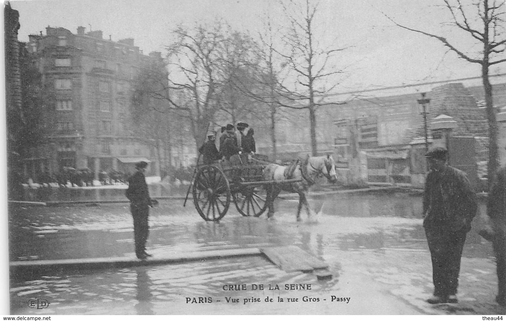 ¤¤  -  PARIS  -  Crue De La Seine  -  PASSY  -  La Rue Gros  -  Inondation    -  ¤¤ - Arrondissement: 16