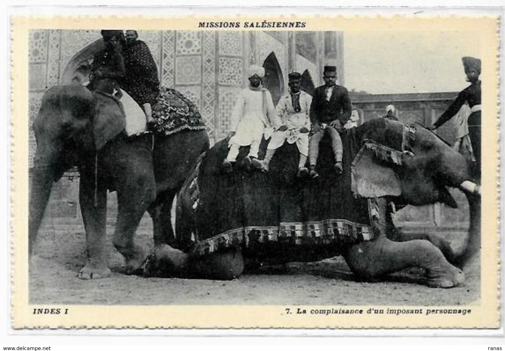 CPA éléphant ELEPHANT Non Circulé Inde India - Elephants