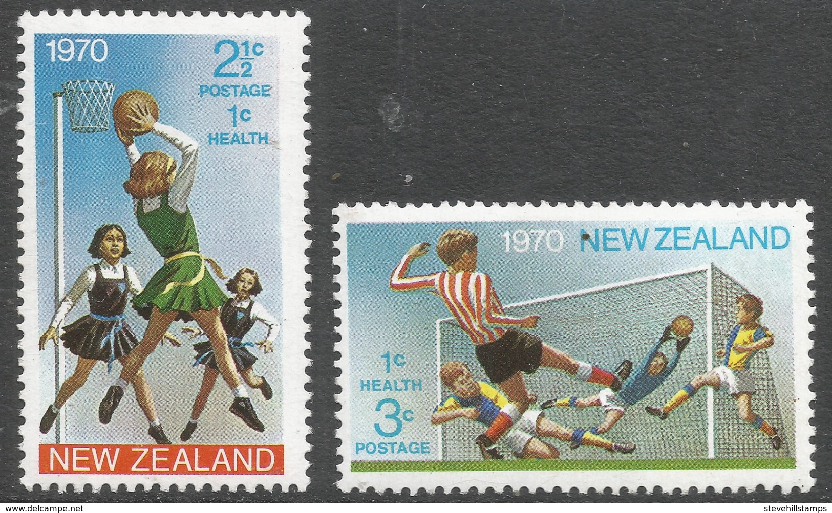 New Zealand. 1970 Health Stamps. MH Complete Set. SG 940-941 - Unused Stamps