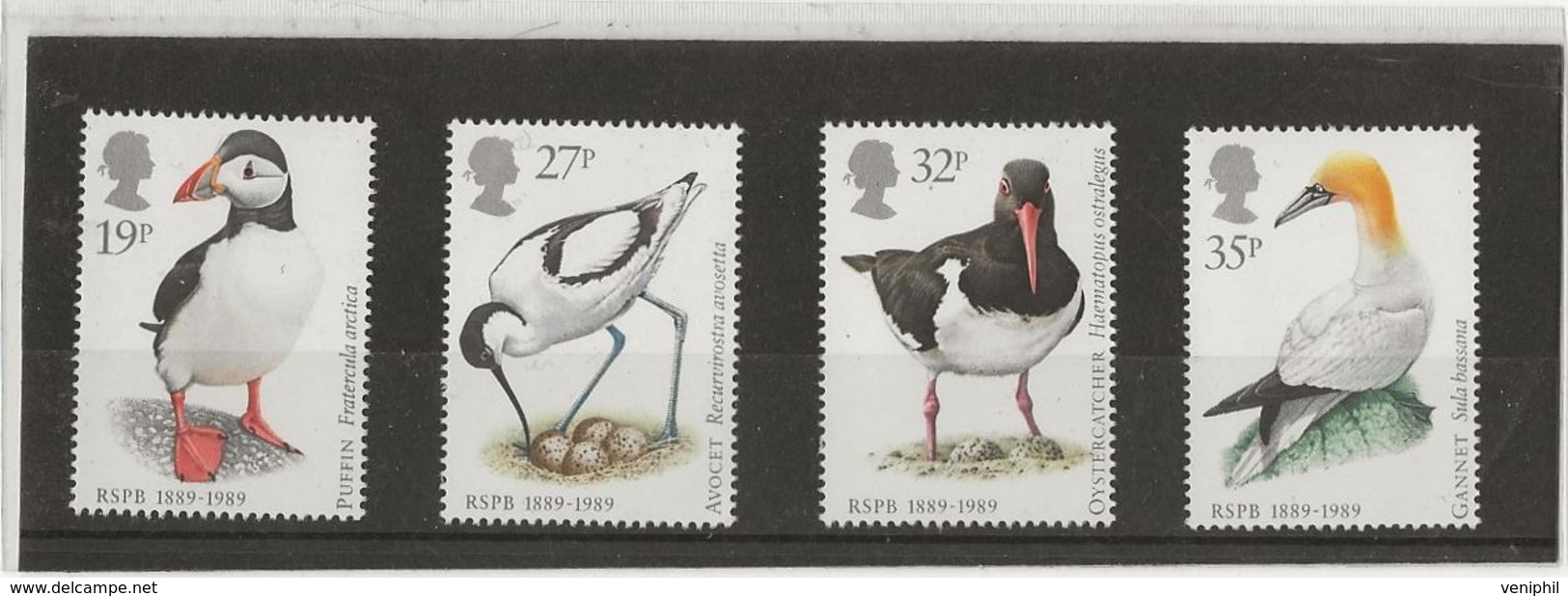 GRANDE BRETAGNE - OISEAUX -SERIE N° 1363 A 1366 -NEUF XX ANNEE 1989 - - Nuevos