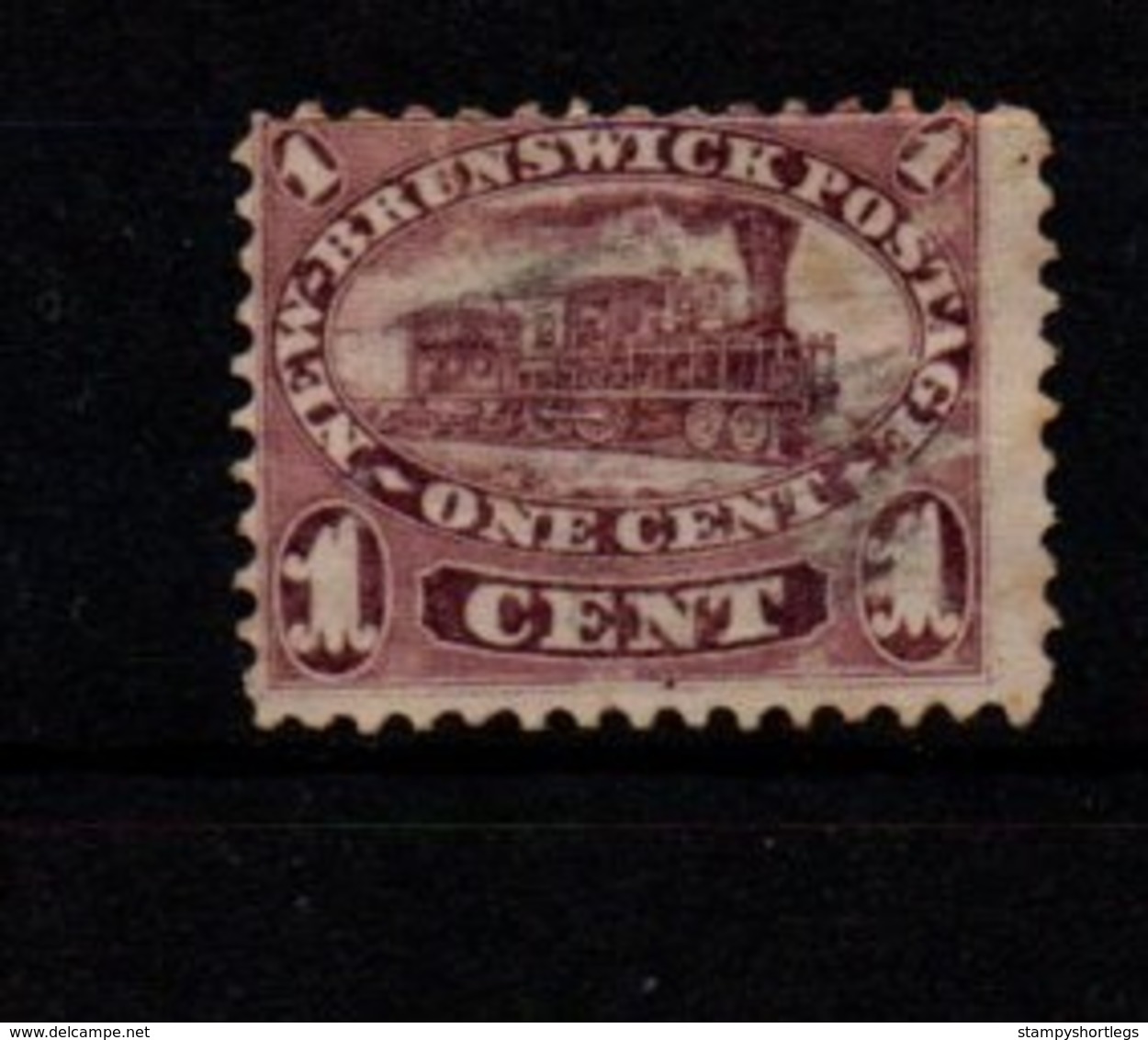 Canada New Brunswick 1 Cent Brown Good Used - Used Stamps