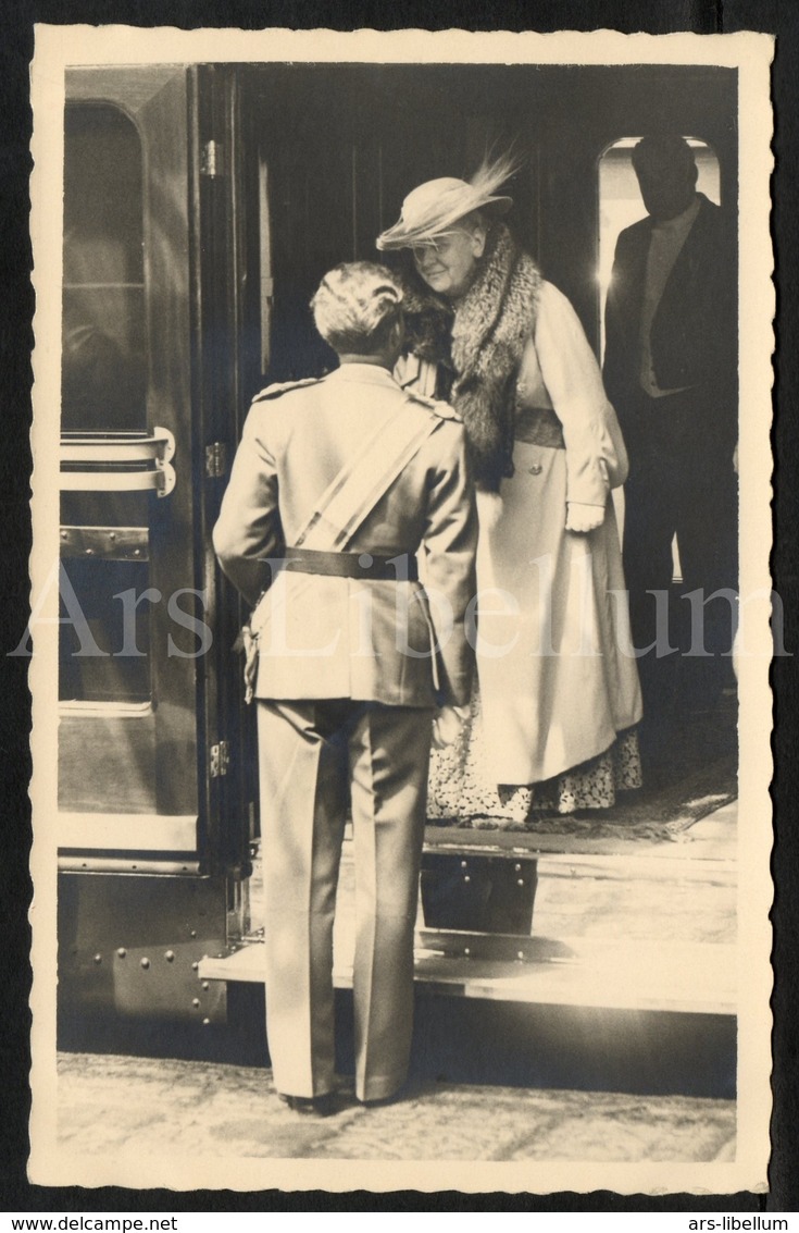 Postcard / ROYALTY / Belgique / België / Roi Leopold III / Koning Leopold III / Koningin Wilhelmina Van Nederland / 1939 - Chemins De Fer, Gares