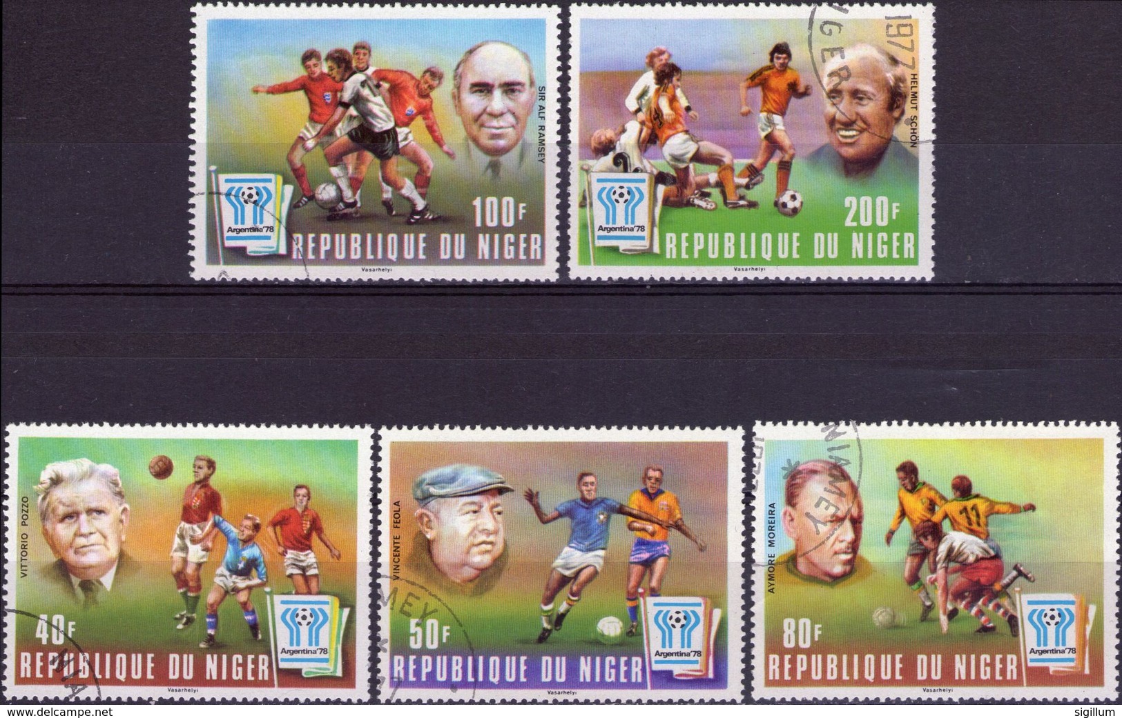 NIGER 1978 - COPPA DEL MONDO DI CALCIO - SERIE COMPLETA NUOVA CTO - Niger (1960-...)