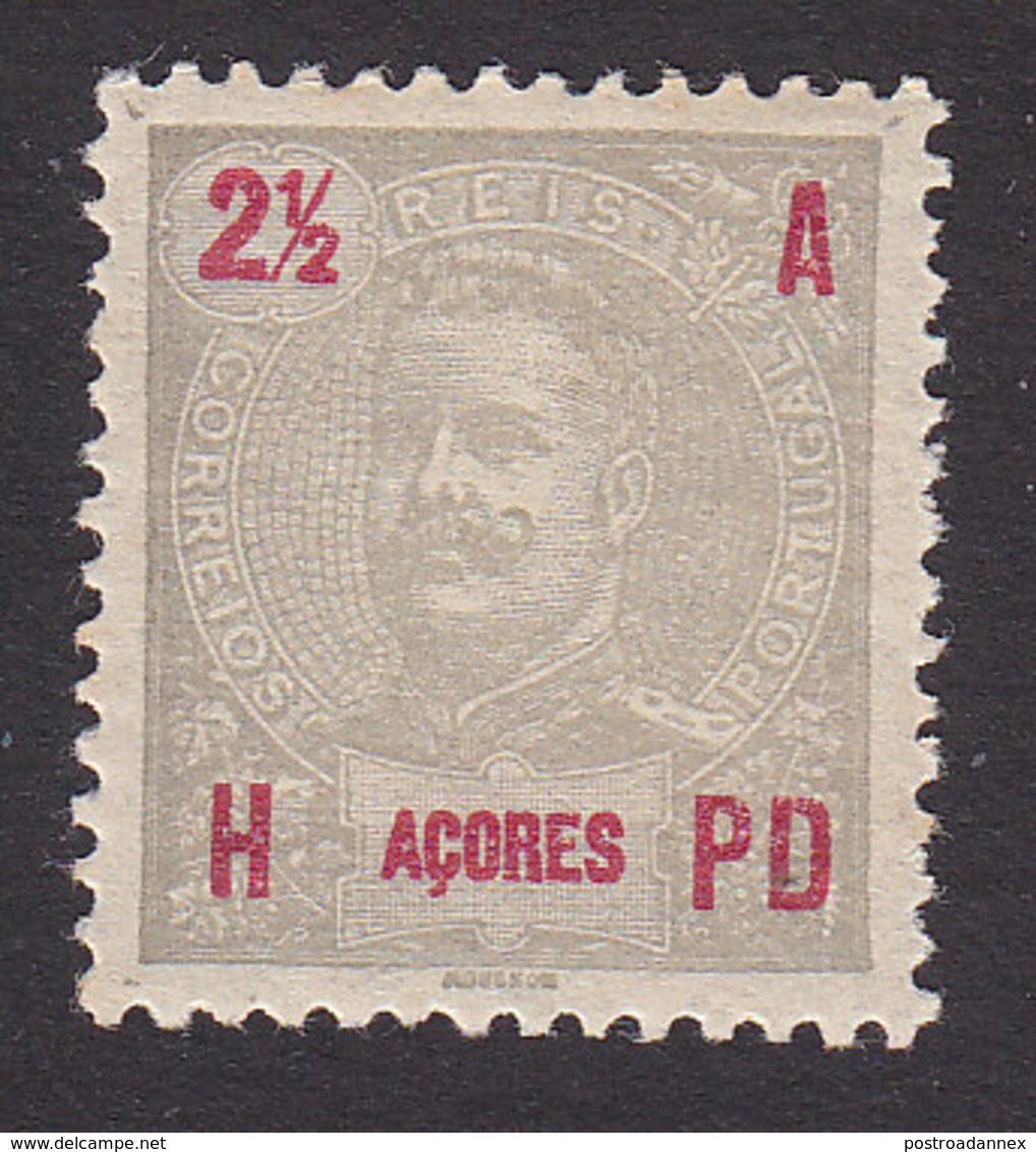 Azores, Scott #101, Mint Never Hinged, King Carlos, Issued 1906 - Azores
