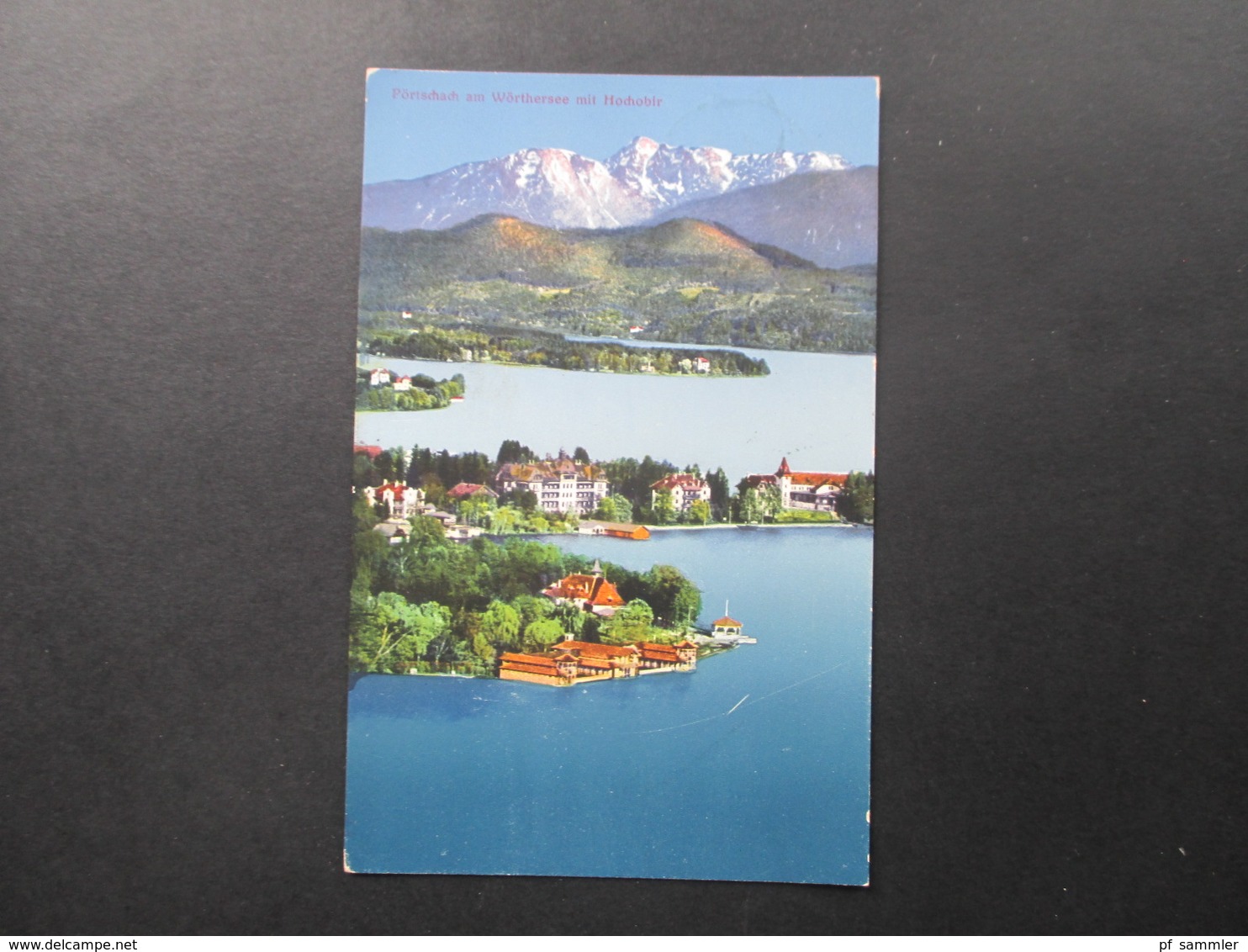 Österreich AK 1912 Pörtschach Am Wörthersee Mit Hochobir. Kunstverlag S. Frank - Pörtschach