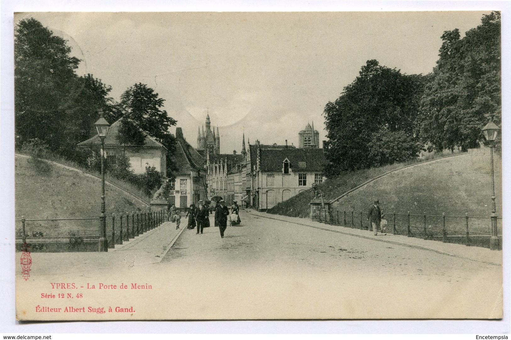 CPA - Carte Postale - Belgique - Ypres - La Porte De Menin - 1904 (CP3681) - Ieper